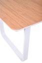 Vorschaubild Garden Pleasure Gartentisch VENICE 200 x 100 cm, Aluminium Weiß / Nonwood Teak-Optik
