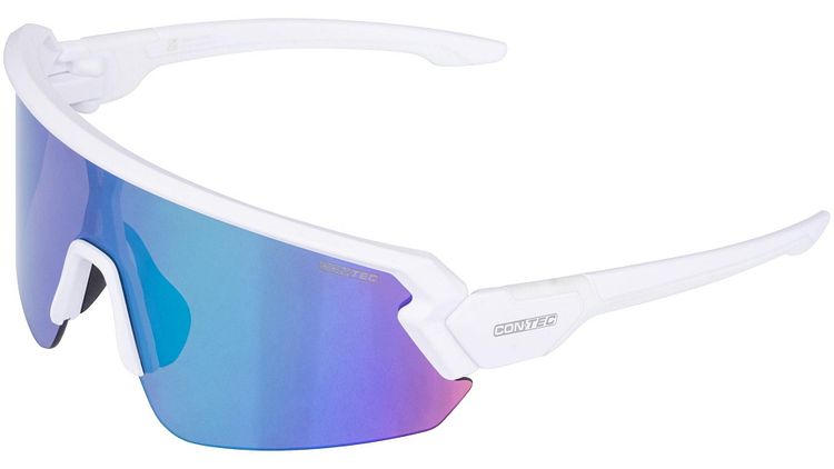 CONTEC Brille Rush Revo matt polar white/cypher green