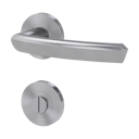 Vorschaubild Griffwerk Türgriff JETTE CRYSTAL K3 Schraubrosette-Edelstahl matt