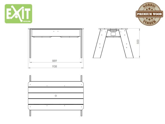 EXIT Aksent Sand, Wasser- und Picknicktisch Deluxe