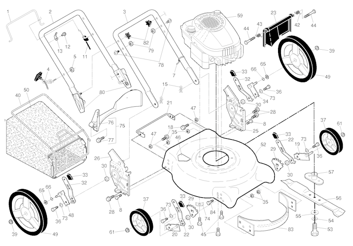 Husqvarna Rasenmäher gelegentliche Nutzung 96131002313 R 53
