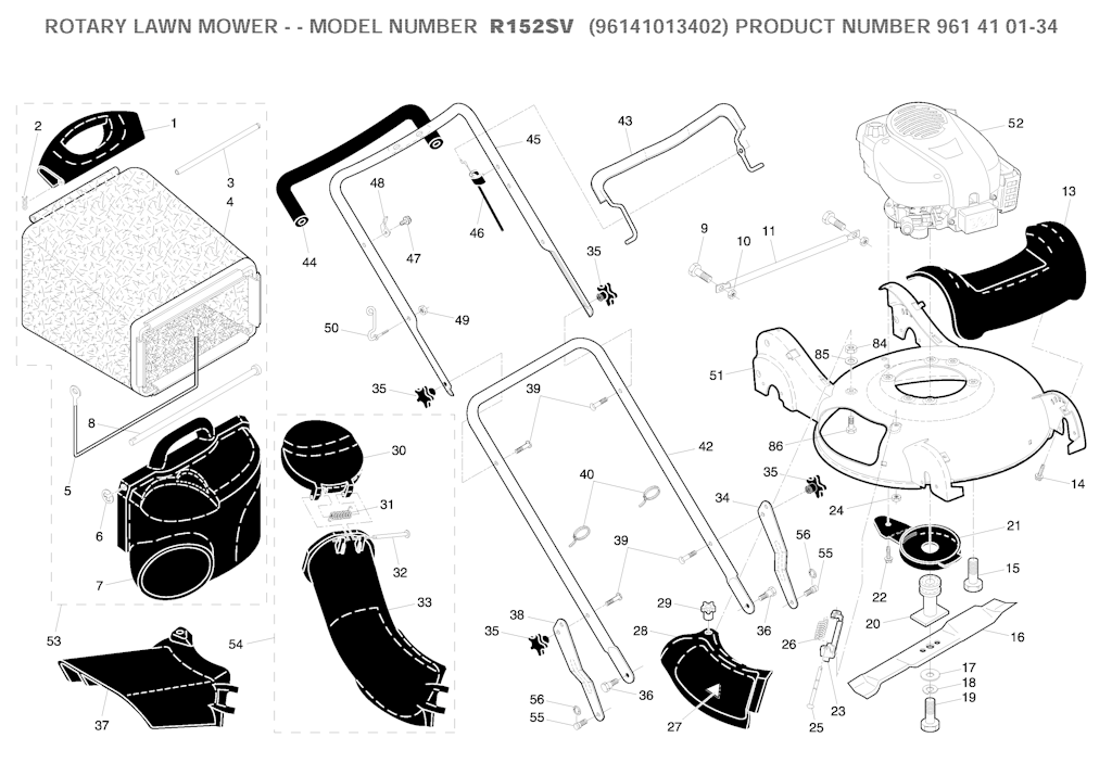 Explosionszeichnung Ersatzteile