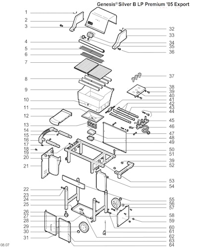 Weber Genesis Silver B LP Limted w/SS Flav/Grate (2005) (Germany)