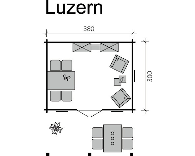 Skan Holz 70 mm Blockbohlenhaus Calgary