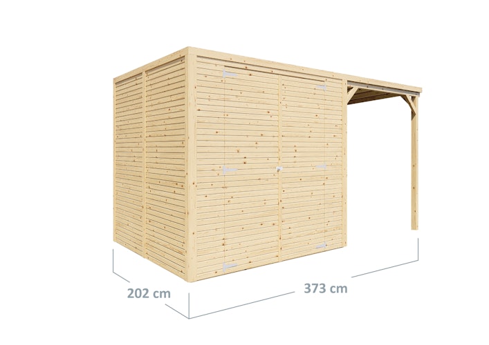 Bertilo Gerätehaus Box 3 Plus - 18 mm