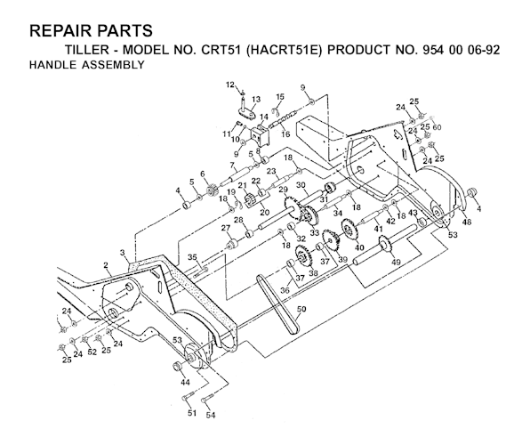 Husqvarna Motorhacken CRT 51, HACRT51E, 954000692 2003-01