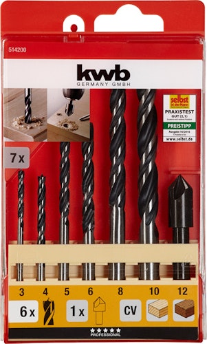 kwb Holzbohrer CV Kass 3-10 7-tlg 514200