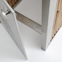 Vorschaubild BambusBASIS Mülltonnenbox Edelstahl für 240 l-Tonne  -  1-/2-/3-er Box