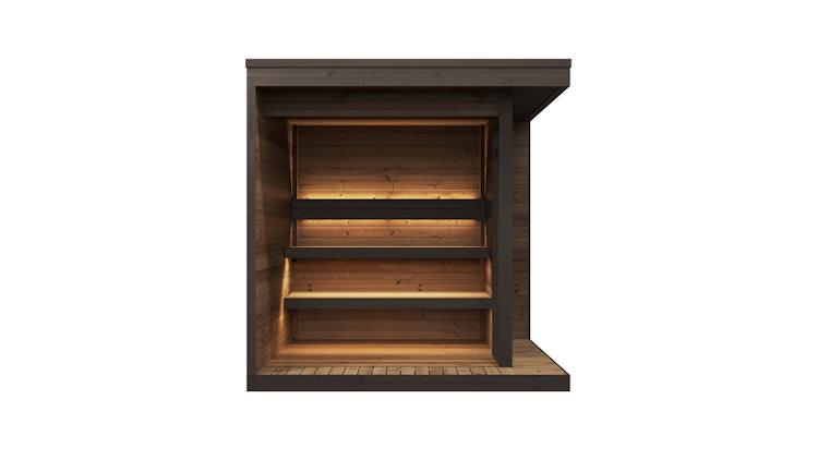 Weka Design Saunahaus Viira 2 mit Thermoholz - 40 mm