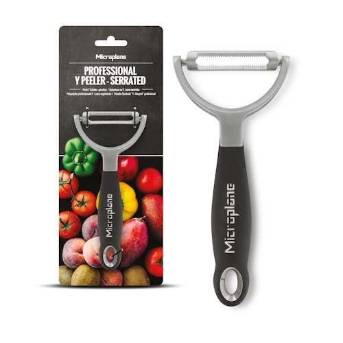 Microplane Profi Y-Schäler, gezahnt SPECIALTY Schwarz