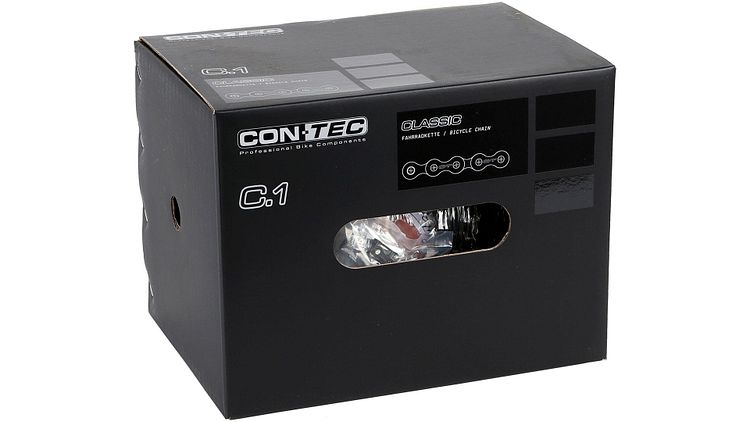 CONTEC Kette Classic Singlespeed 1/2" x 1/8" schwarz