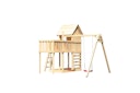 Vorschaubild Akubi Stelzenhaus Frieda mit Doppelschaukelanbau, Anbauplattform und Kletterwand