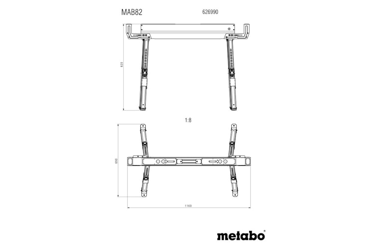 Metabo ARBEITSBOCK-SET MAB 82 (626990000)
