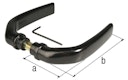 Vorschaubild Alberts® Türdrücker f. WG-Tor, 1 Paar, ALU, schwarz