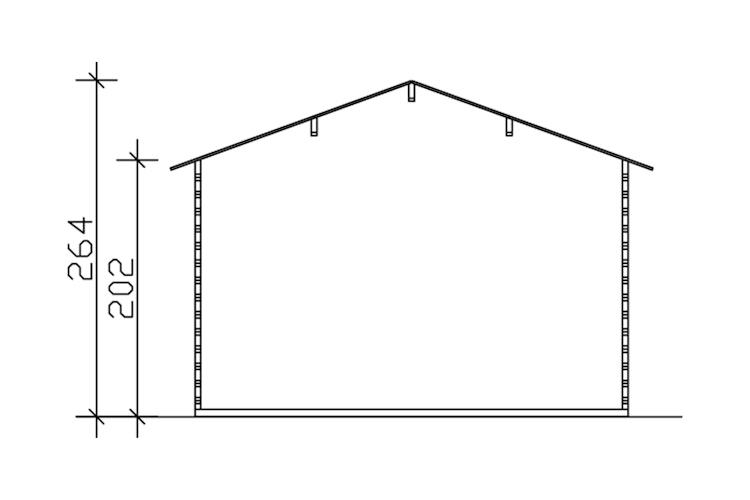 Skan Holz Gartenhaus Langesund - 45 mm