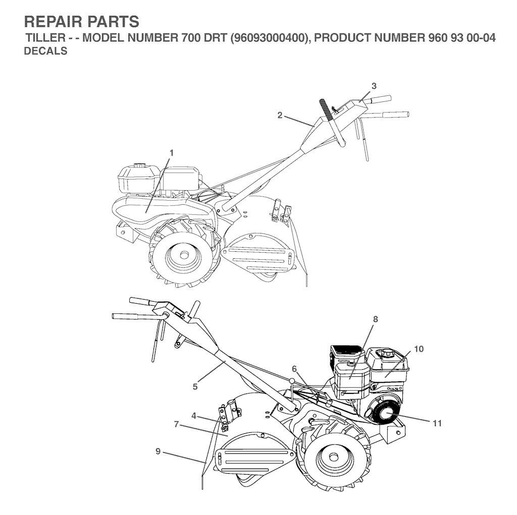 Explosionszeichnung Ersatzteile