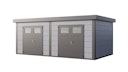 Vorschaubild Telluria Metallgerätehaus Duo 3336+ Zweiraum-Gartenhaus
