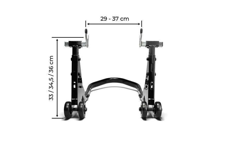 BTR höhenverstellbares Motorrad Montageständer Set