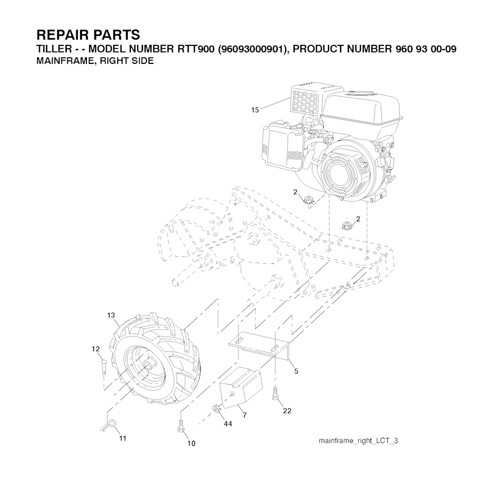 Explosionszeichnung Ersatzteile