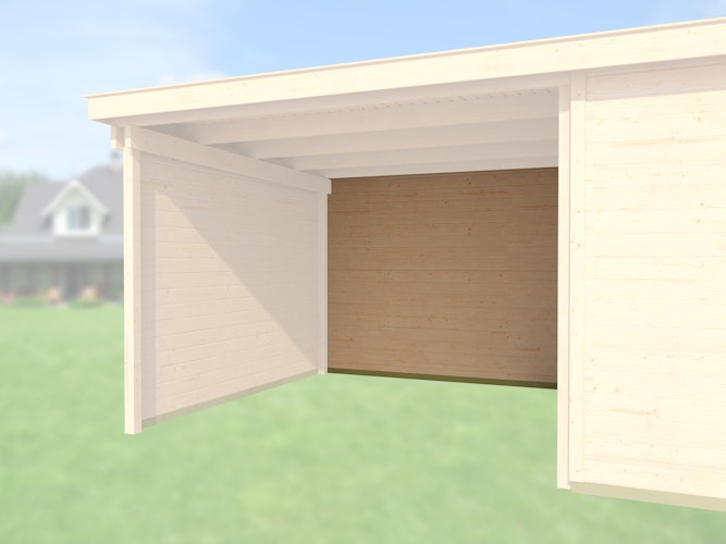 Weka Rückwand für Anbau 295 cm für Designhaus 172 „wekaLine“