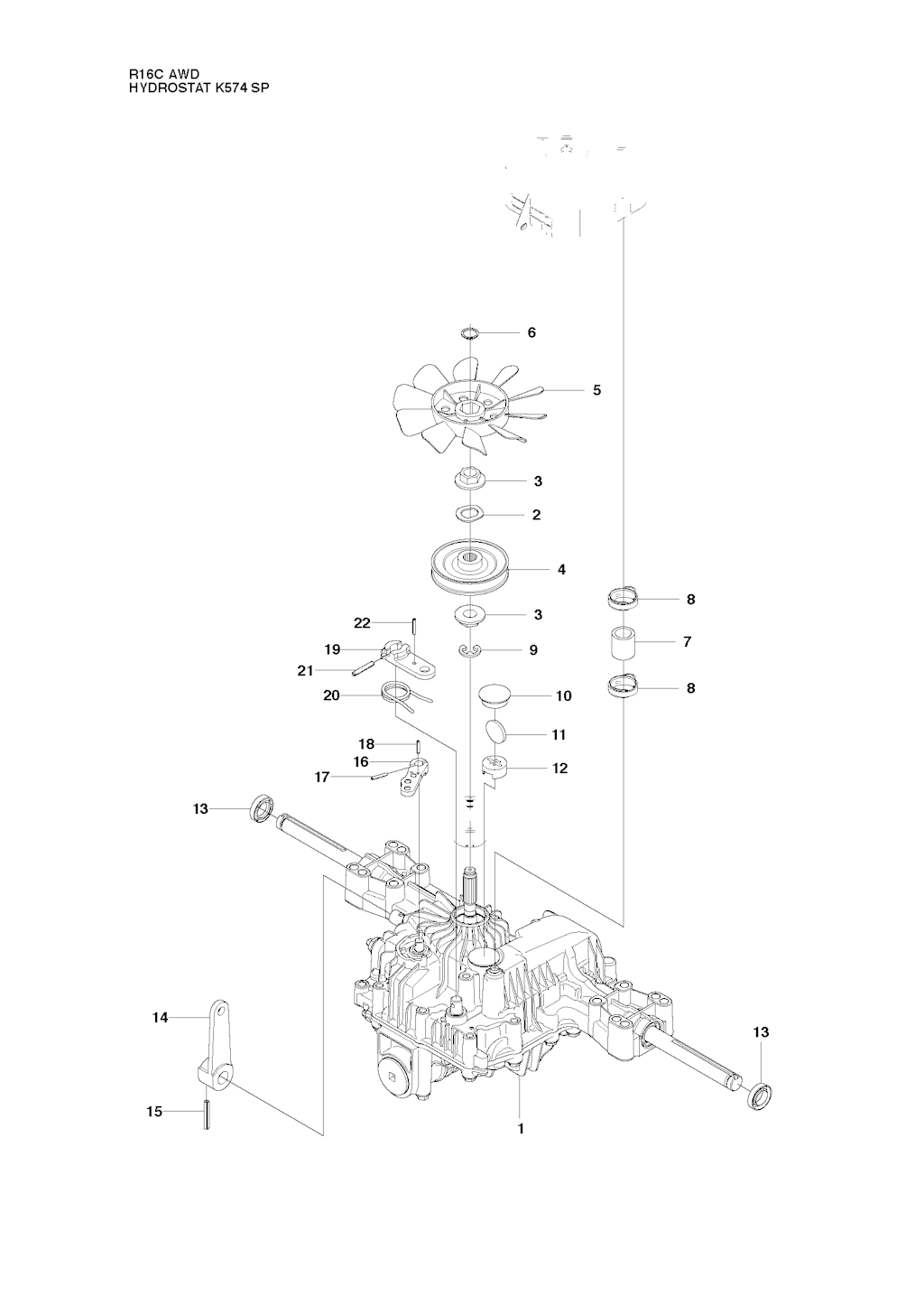 Explosionszeichnung Ersatzteile