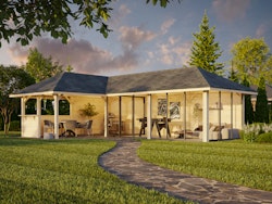 Palmako Pavillon Bianca 33,2 m² Set 220 Slide