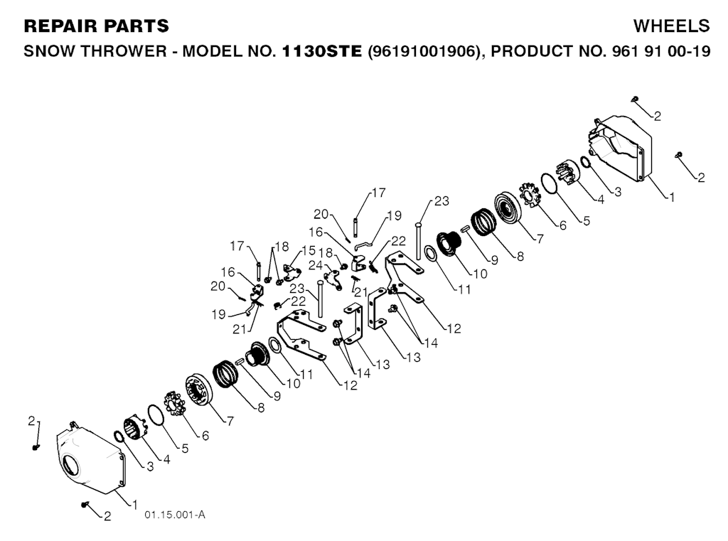 Explosionszeichnung Ersatzteile