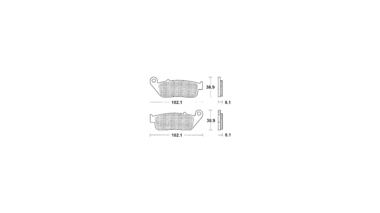 TRW Bremsbelag Typ PC, Organisch Performance Comfort, Bremsbelag "MCB 598" Satz