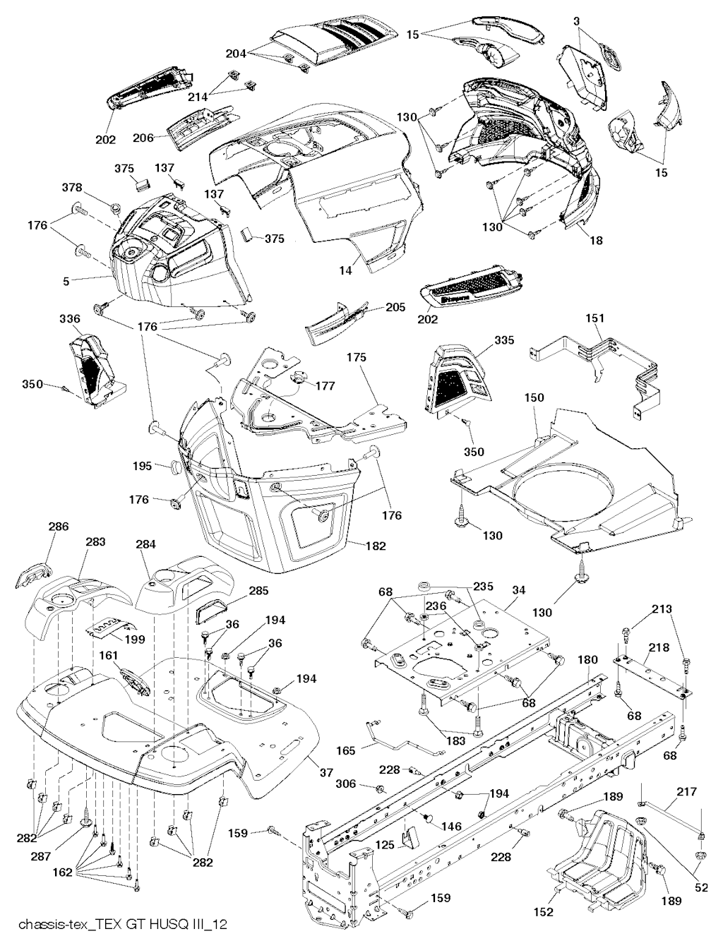 Explosionszeichnung Ersatzteile