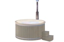 Vorschaubild Wolff Finnhaus Badebottich Hot Tub Typ 2 Ø 200 cm mit Acrylwanne & LED-Beleuchtung