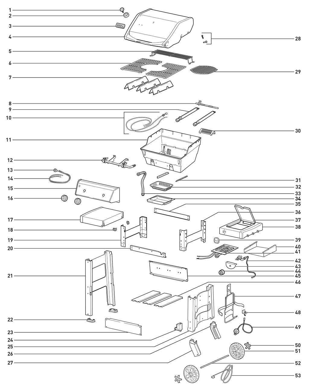 Explosionszeichnung Ersatzteile