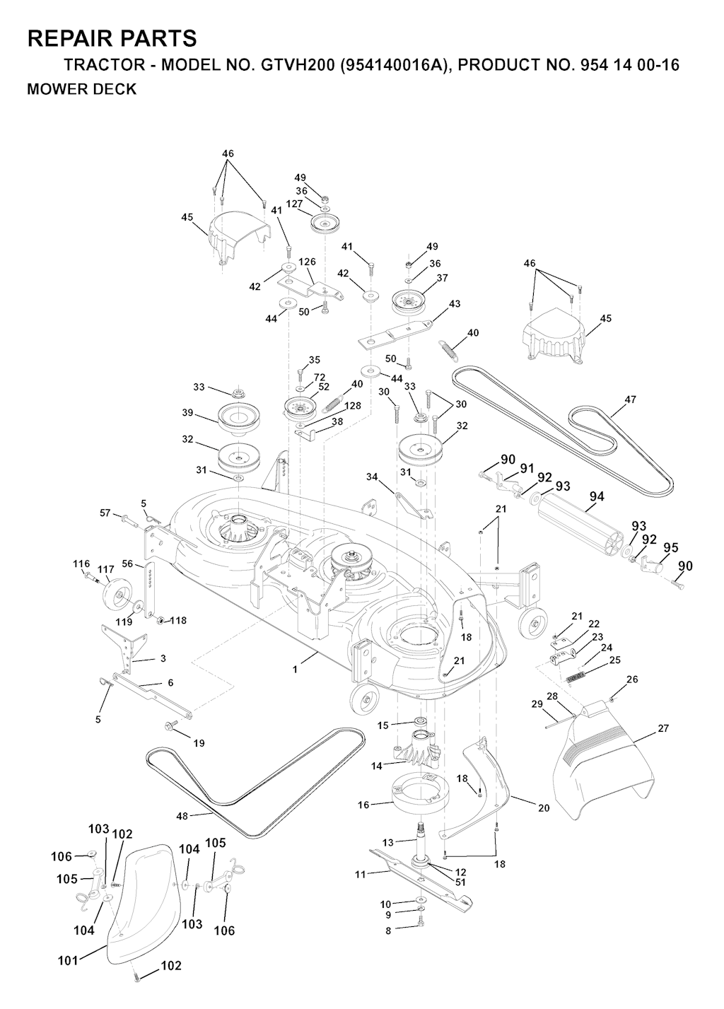 Explosionszeichnung Ersatzteile