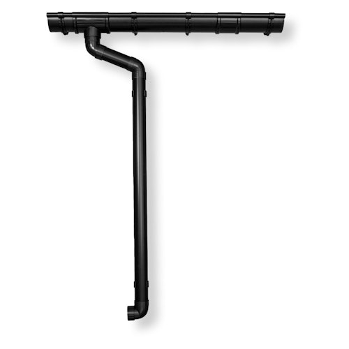 Kunststoff Dachrinnenset für Skan Holz Terrassenüberdachungen aus Leimholz