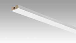 MEISTER Meistercell-ummantelte Profile Vierkant-Deckenabschlussleiste 2380 x 15 x 40 mm 20096 Polar white