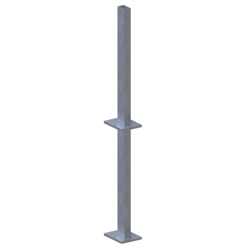 TraumGarten System Pfostenträger zum Aufdübeln/Einbetonieren ink. Pfostenfußabdeckung