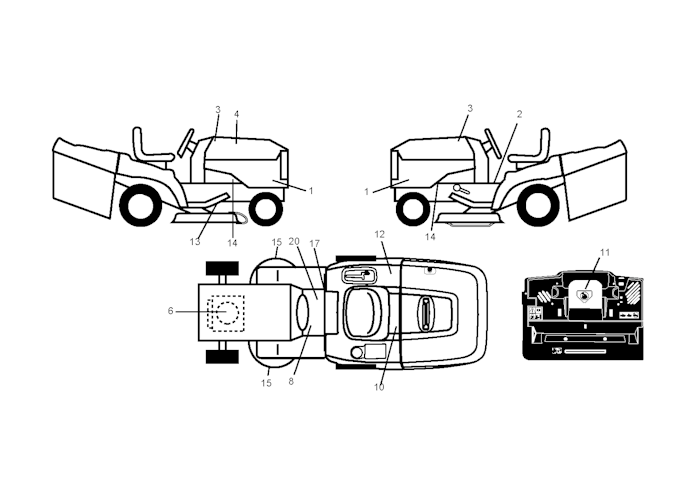 Husqvarna Gartentraktoren 96061018303 CTH171