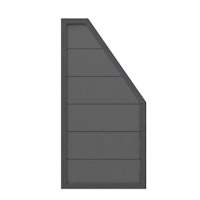 TraumGarten DESIGN WPC anthrazit Anschluss 90 x 180 auf 90