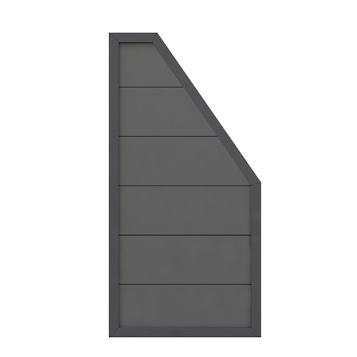 TraumGarten DESIGN WPC anthrazit Anschluss 90 x 180 auf 90