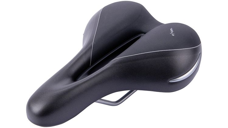 CONTEC Sattel Elliptic + schwarz/silber Herren, L 269 x B 199 mm