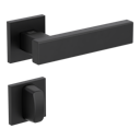 Vorschaubild Griffwerk VAYA 200 CUBICO fast2fix Fast2Fix Rosetten eckig WC Graphitschwarz