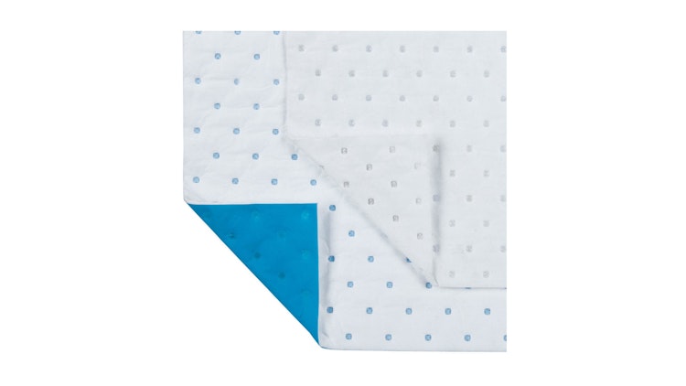 Oxford Saugtuch weiß / blau