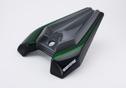 BODYSTYLE Sportsline Sitzkeil ABS Kunststoff schwarz/grau/grün für KAWASAKI Z1000 R Edition 