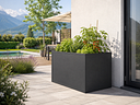 Vorschaubild KGT Aluminium Hochbeet 130 - Profile anthrazit - B1,21 x T0,91 x H0,77 m - 700 l