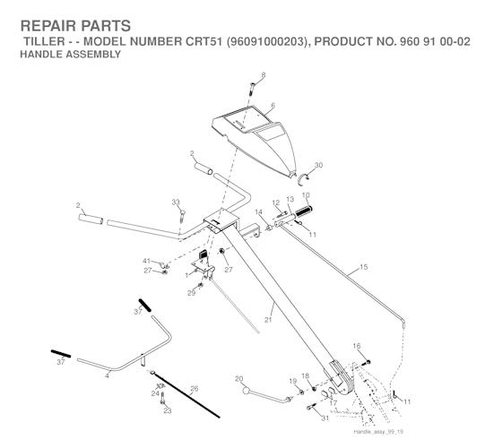 Husqvarna Motorhacken 96091000203 CRT51