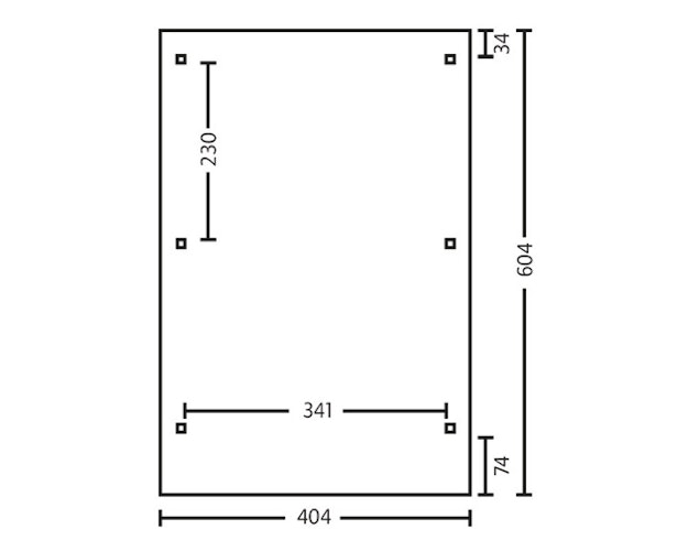 Skan Holz Emsland - Flachdach Carport aus Leimholz Breite 404 cm