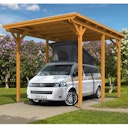 Vorschaubild Skan Holz Caravan-Carport Emsland 404x604 cm mit erhöhter Einfahrt
