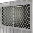 Vorschaubild Globel Seitenfenster 75x124 cm, silber metallic, für Skillion, Lean To, Dream