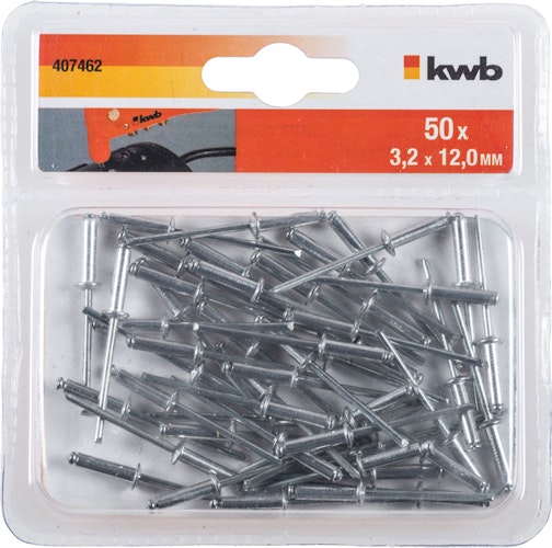 kwb 50 Blindnieten 3,2 x 12 mm 407462