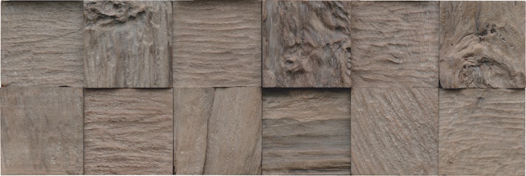 INDO rustikale Holzwandverkleidung Teak Classic CUBe ETC 92 SB Java