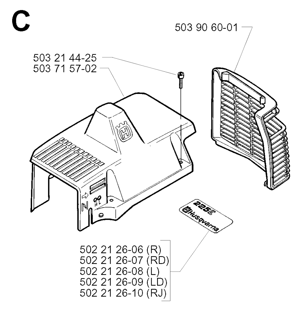 Explosionszeichnung Ersatzteile